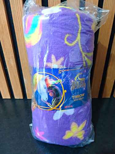 Unicorn academy fleece bed - fleece,
